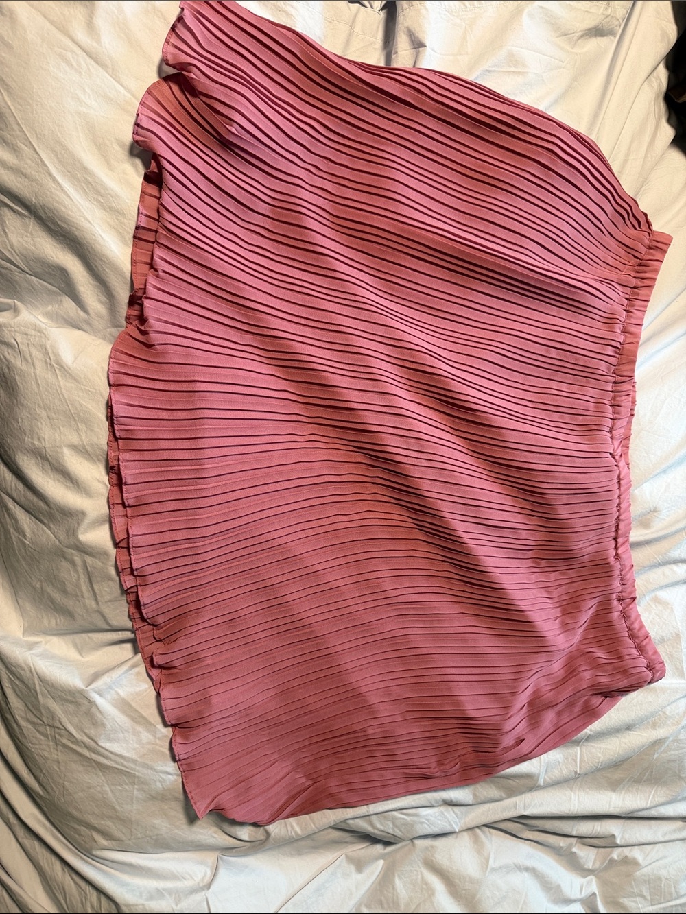LOFT Rose Pink Pleated Skater Skirt